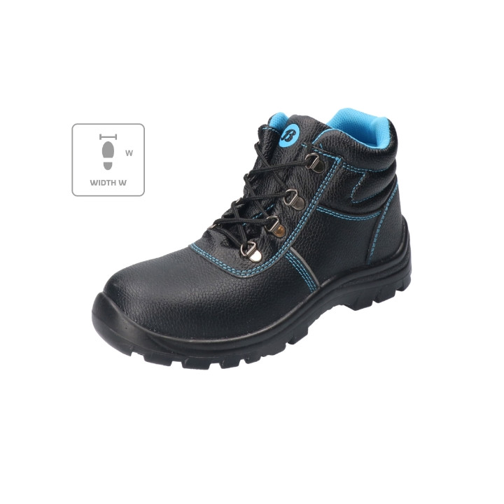 Chaussures de sécurité montantes unisex Sirocco blue W B77 - noir