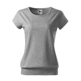 Tee-shirt femme City 120 - gris chiné foncé