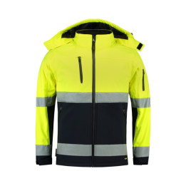 Blouson softshell unisex Bi-color EN ISO 20471 Softshell T52 - jaune fluorescent