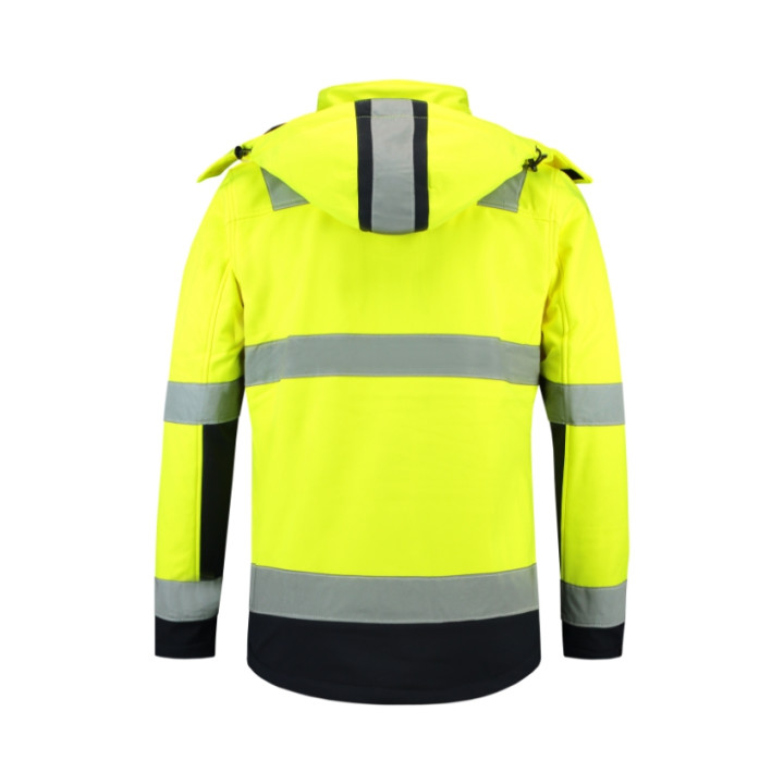 Blouson softshell unisex Bi-color EN ISO 20471 Softshell T52 - jaune fluorescent