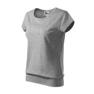 Tee-shirt femme City 120 - gris chiné foncé