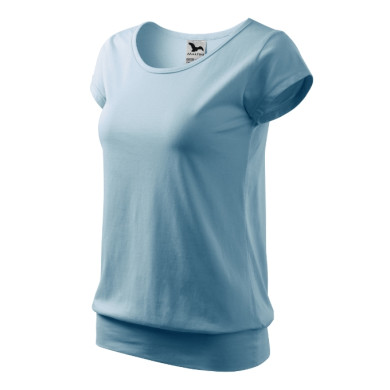 Tee-shirt femme City 120 - bleu ciel
