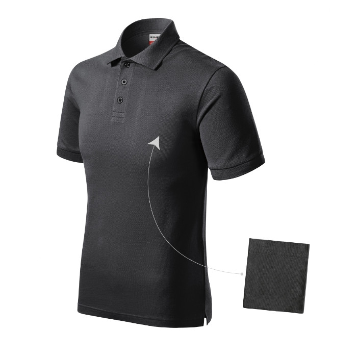 Polo homme Resist Heavy Polo R20 - ebony gray