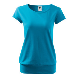 Tee-shirt femme City 120 - turquoise