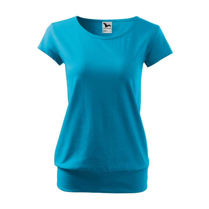 Tee-shirt femme City 120 - turquoise