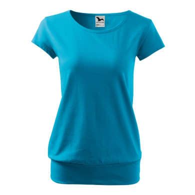Tee-shirt femme City 120 - turquoise