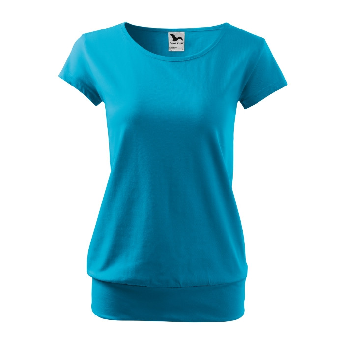 Tee-shirt femme City 120 - turquoise
