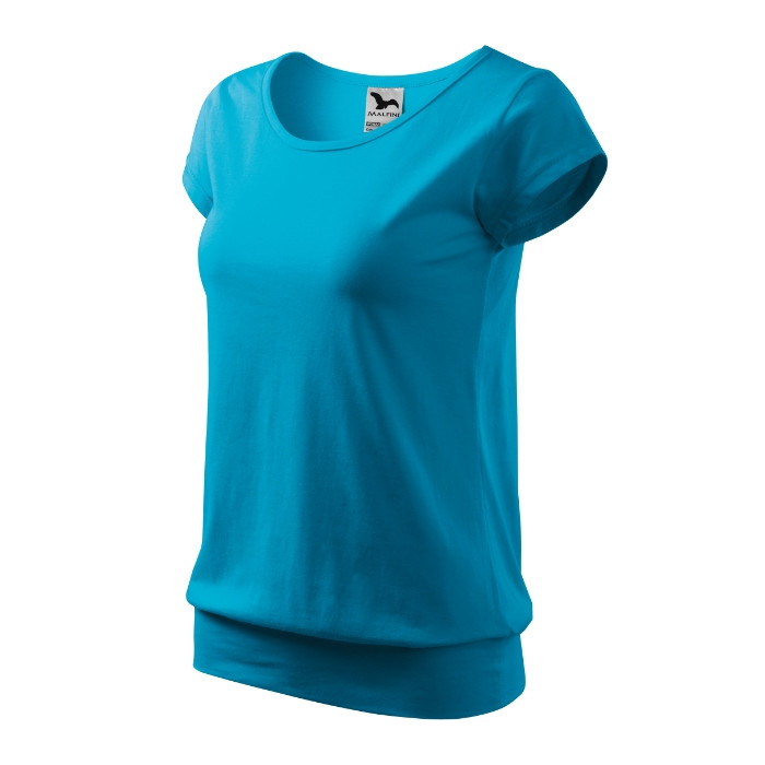 Tee-shirt femme City 120 - turquoise