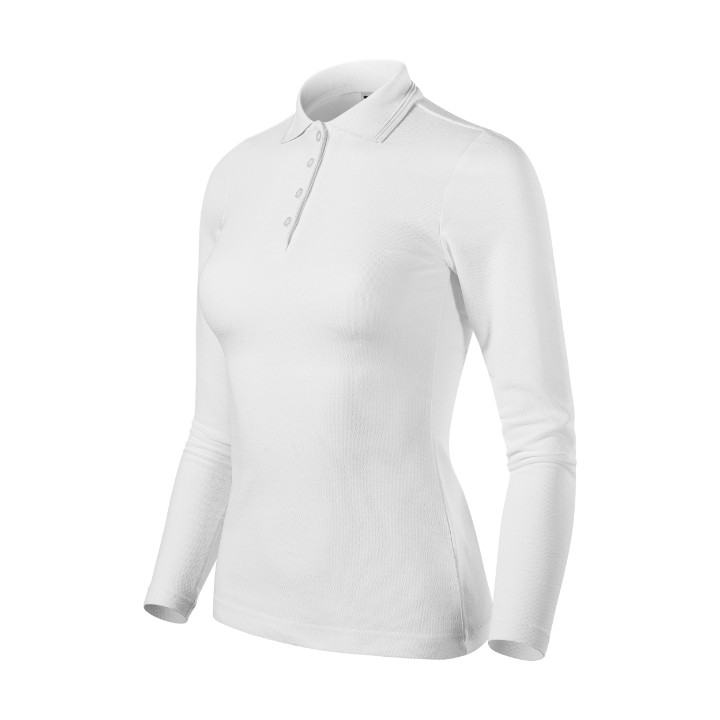 Polo femme Pique Polo LS 231 - blanc