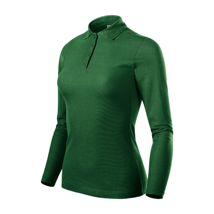Polo femme Pique Polo LS 231 - vert bouteille