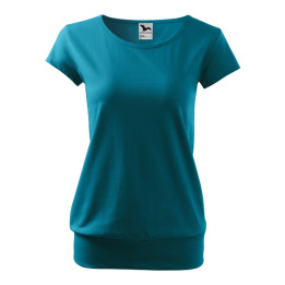Tee-shirt femme City 120 - turquoise foncé