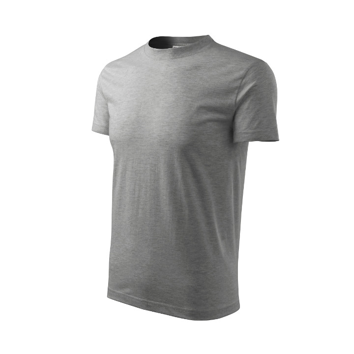 Tee-shirt unisex Base R06 - gris chiné foncé