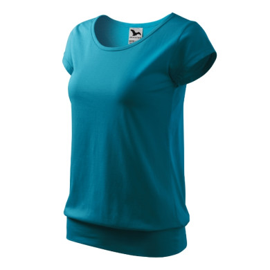 Tee-shirt femme City 120 - turquoise foncé