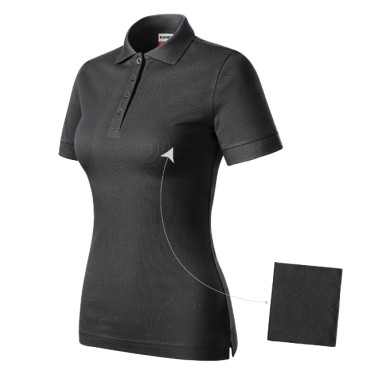 Polo femme Resist Heavy Polo R21 - ebony gray