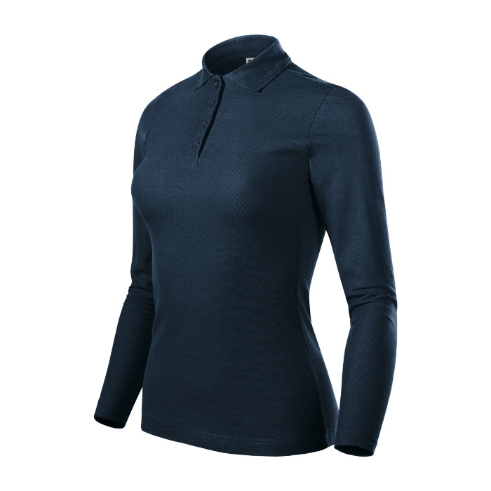 Polo femme Pique Polo LS 231 - bleu marine
