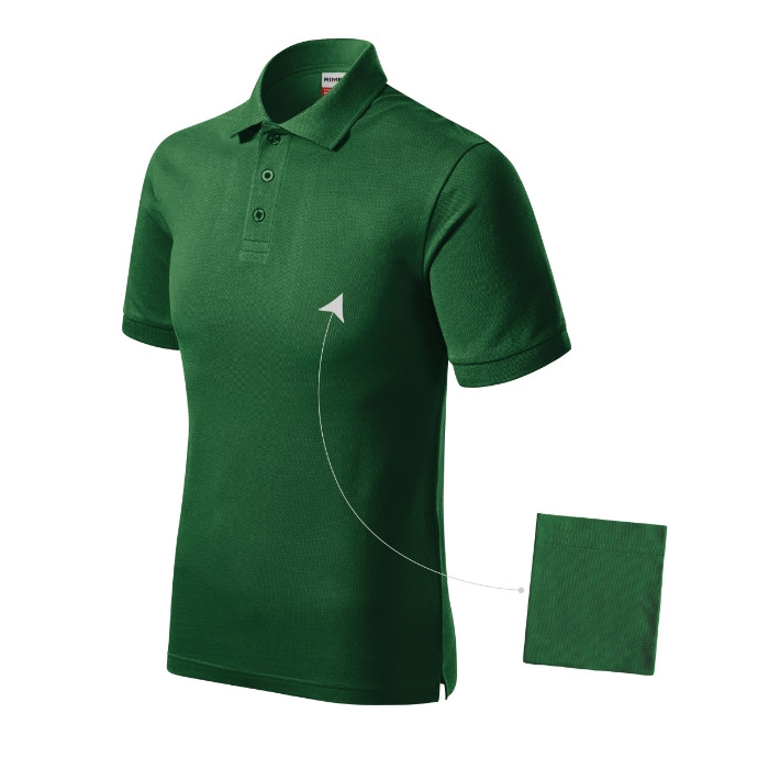 Polo homme Resist Heavy Polo R20 - vert bouteille