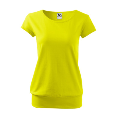 Tee-shirt femme City 120 - jaune citron