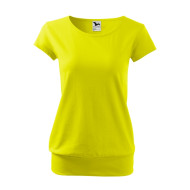 Tee-shirt femme City 120 - jaune citron