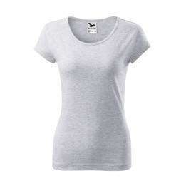 Tee-shirt femme Pure 122 - gris chiné clair