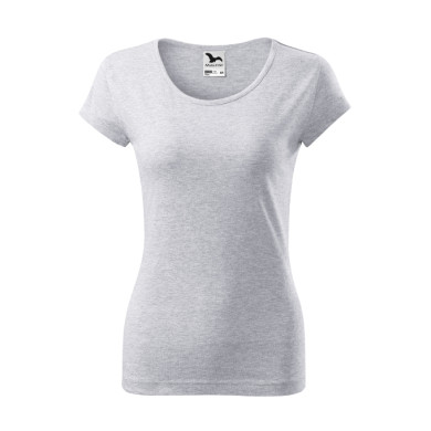 Tee-shirt femme Pure 122 - gris chiné clair