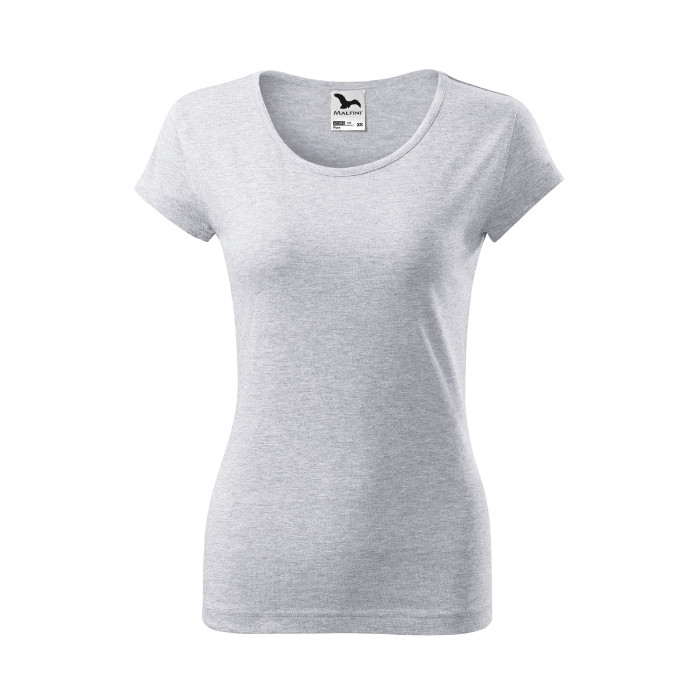 Tee-shirt femme Pure 122 - gris chiné clair