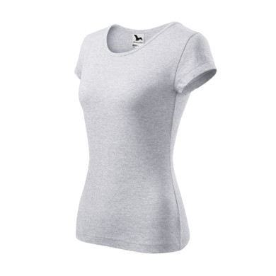 Tee-shirt femme Pure 122 - gris chiné clair