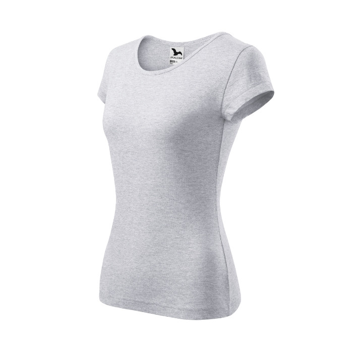 Tee-shirt femme Pure 122 - gris chiné clair