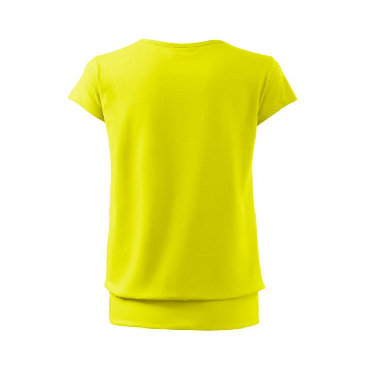 Tee-shirt femme City 120 - jaune citron