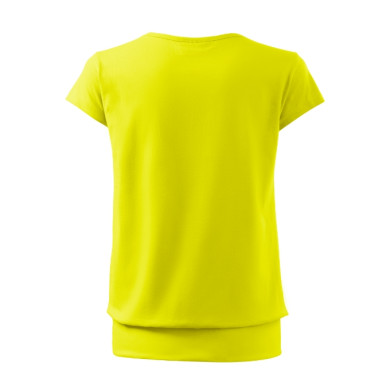 Tee-shirt femme City 120 - jaune citron