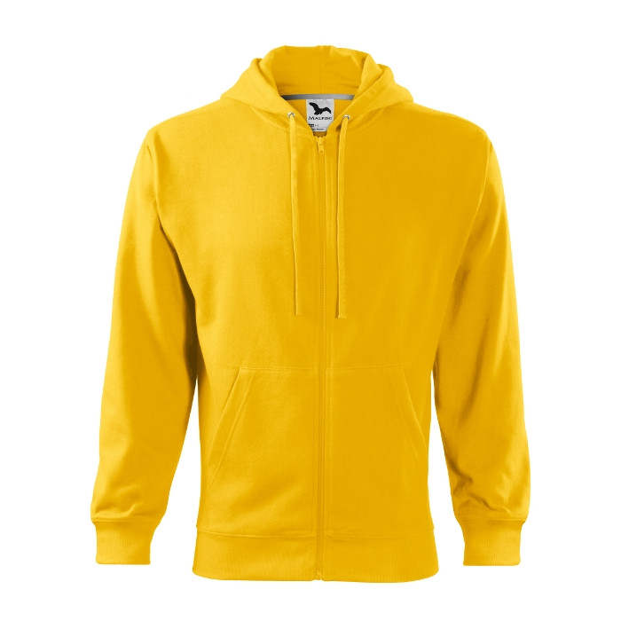Sweatshirt homme Trendy Zipper 410 - jaune