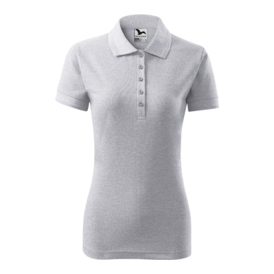 Polo femme Pique Polo 210 - gris chiné clair