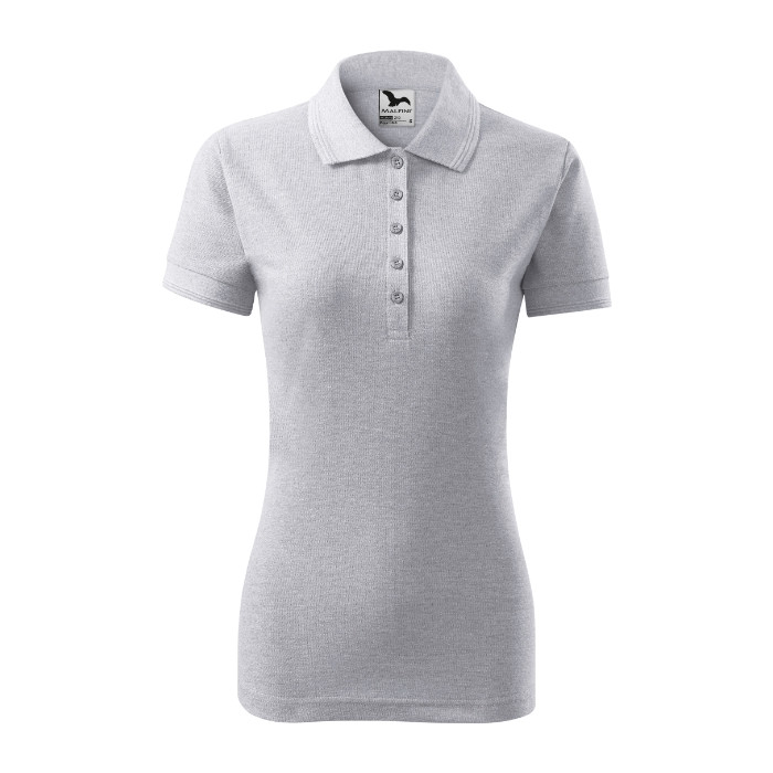Polo femme Pique Polo 210 - gris chiné clair
