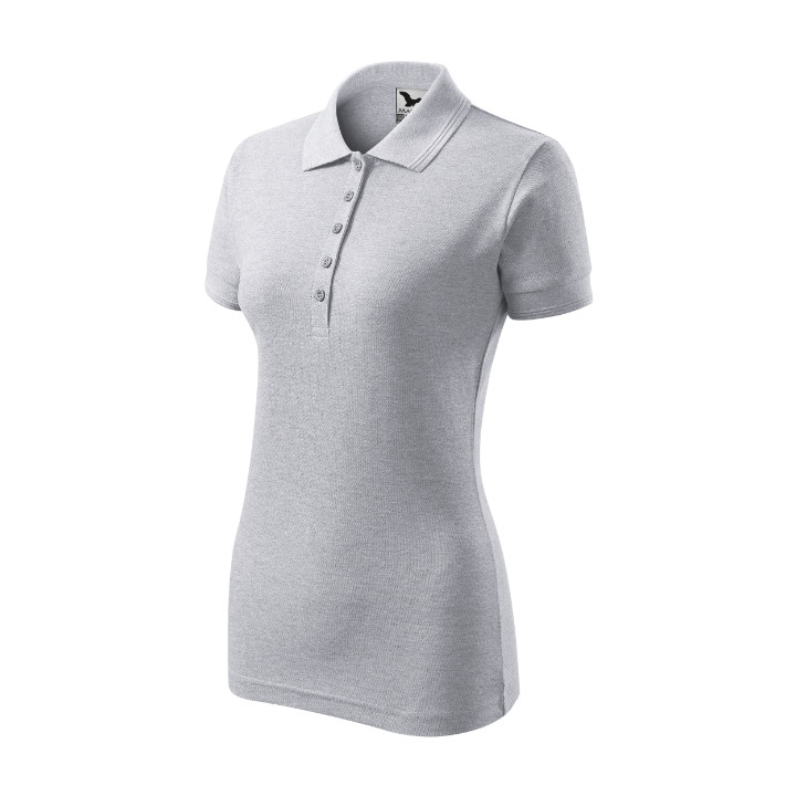 Polo femme Pique Polo 210 - gris chiné clair