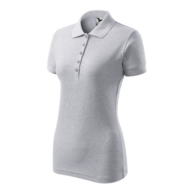 Polo femme Pique Polo 210 - gris chiné clair