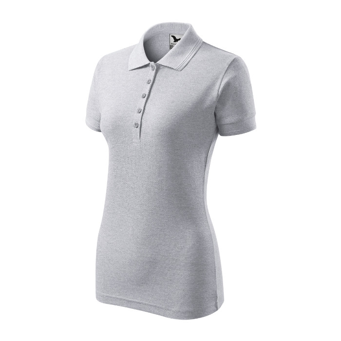 Polo femme Pique Polo 210 - gris chiné clair