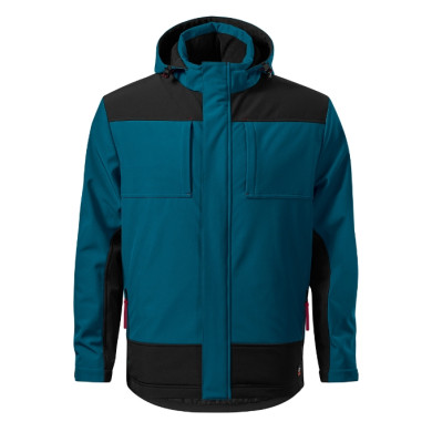 Veste softshell d'hiver homme Vertex W55 - bleu pétrole