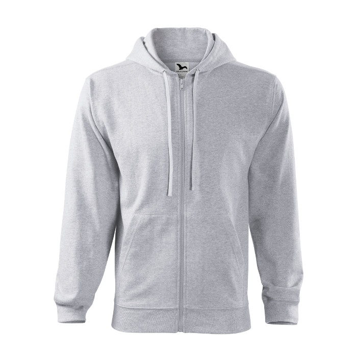 Sweatshirt homme Trendy Zipper 410 - gris chiné clair