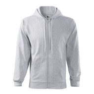 Sweatshirt homme Trendy Zipper 410 - gris chiné clair