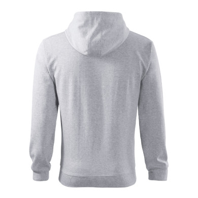 Sweatshirt homme Trendy Zipper 410 - gris chiné clair
