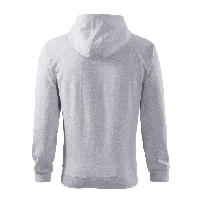 Sweatshirt homme Trendy Zipper 410 - gris chiné clair