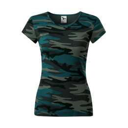 Tee-shirt femme Camo Pure C22 - camouflage petrol