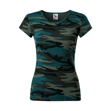 Tee-shirt femme Camo Pure C22 - camouflage petrol