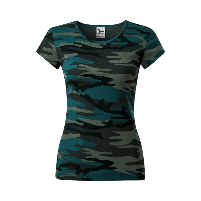 Tee-shirt femme Camo Pure C22 - camouflage petrol