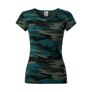 Tee-shirt femme Camo Pure C22 - camouflage petrol