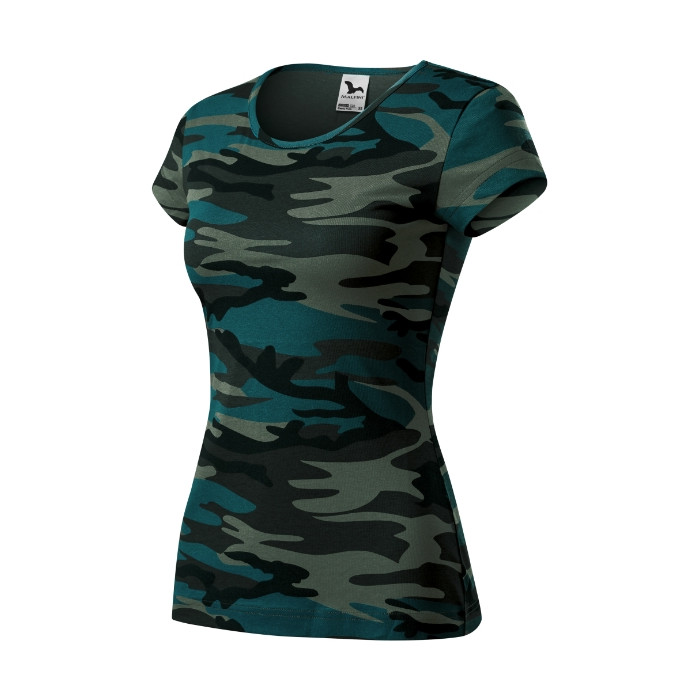 Tee-shirt femme Camo Pure C22 - camouflage petrol