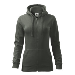 Sweatshirt femme Trendy Zipper 411 - castor gray
