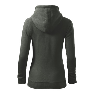 Sweatshirt femme Trendy Zipper 411 - castor gray