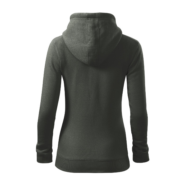 Sweatshirt femme Trendy Zipper 411 - castor gray
