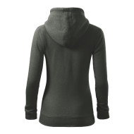 Sweatshirt femme Trendy Zipper 411 - castor gray
