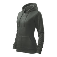 Sweatshirt femme Trendy Zipper 411 - castor gray